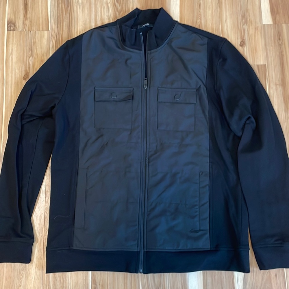 Alfani black full zip